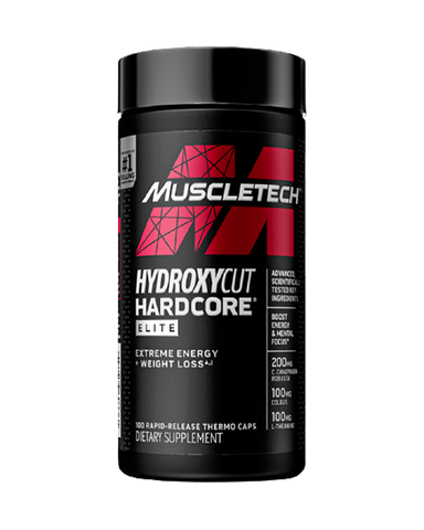 HYDROXYCUT HARCORE ELITE. 100 RAPID-RELEASE THERMO CAPS.