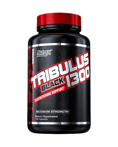 TRIBULUS BLACK 1300 TESTOSTERONE SUPPORT. 120 CAPS.