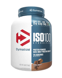 ISO 100. HYDROLIZED PROTEIN POWDER 100% WHEY PROTEIN ISOLATE. 5 LBS. GOURMET CHOCOLATE.