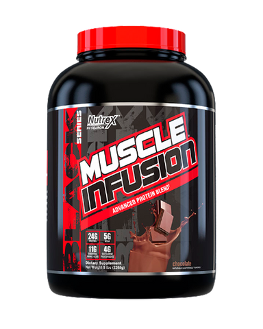 MUSCLE INFUSION ADVANCED PROTEIN BLEND. 5 LBS. CHOCOLATE.