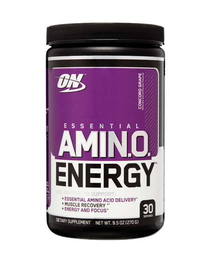 ESSENTIAL AMINO ENERGY. 30 SERVS. CONCORD GRAPE.