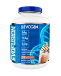 EVOFUSION PREMIUM SUSTAINED PROTEIN MATRIX. 4.6 LBS. CHOCOLATE SHAKE.