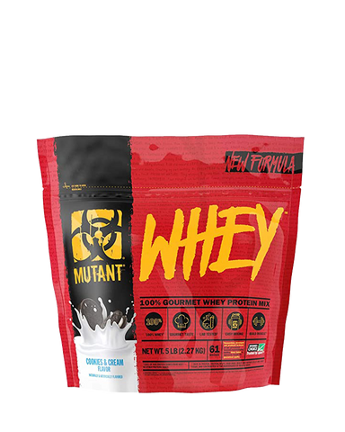 MUTANT WHEY 100% GOURMET WHEY PROTEIN MIX. 5 LBS. COOKIES & CREAM.