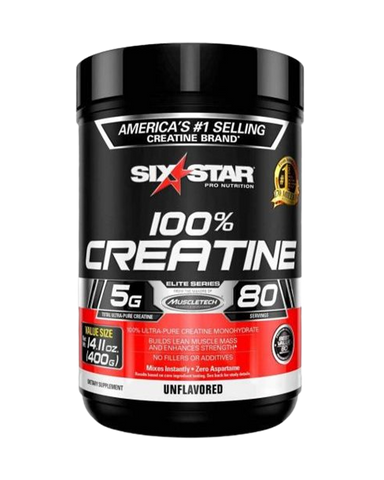 SIXTAR 100% CREATINE 400 GR. UNFLAVORED.