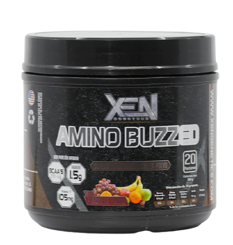 AMINO BUZZED. 20 SERVS. PONCHE DE FRUTAS.