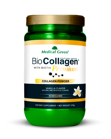 BIO COLLAGEN WITH BIOTIN PREMIUM. 30 SERVS. VAINILLA FLAVOR.