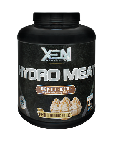 HYDRO MEAT 4 LBS. PASTEL VAINILLA DE CARAMELO.