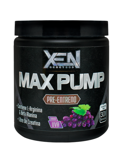 MAX PUMP PRE-ENTRENO. 30 SERVS. UVA.